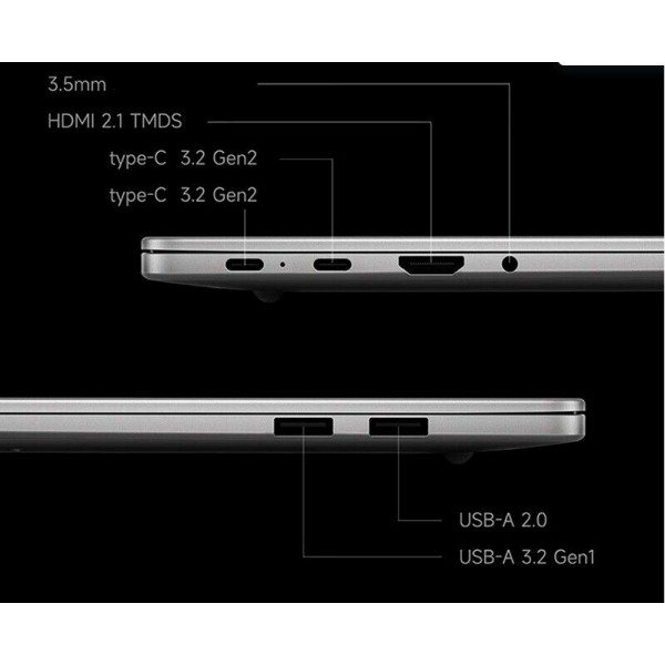 Ноутбук Xiaomi RedmiBook 16 2025: мощный Intel Core i5, 32 ГБ ОЗУ и 1 ТБ SSD в сером цвете