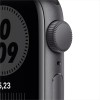 Apple Watch Nike SE, 44 мм, корпус из алюминия цвета «серый космос», спортивный ремешок Nike цвета «антрацитовый/чёрный»
