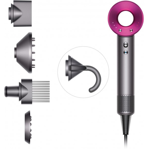 Фен Dyson Supersonic HD07, Nickel/Fuchsia