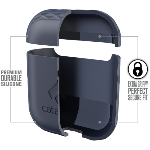Чехол со шнурком Catalyst Lanyard Case для AirPods 1&2, цвет Темно-синий