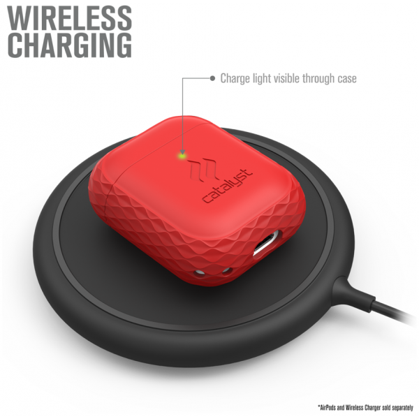 Чехол со шнурком Catalyst Lanyard Case для AirPods 1&2, цвет Красный