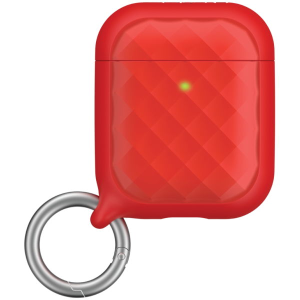 Чехол с карабином Catalyst Ring Clip Case для AirPods 1&2, цвет Красный