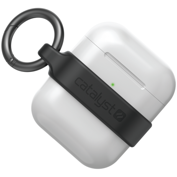 Чехол с карабином Catalyst Minimalist Case для AirPods 1&2, цвет Черный
