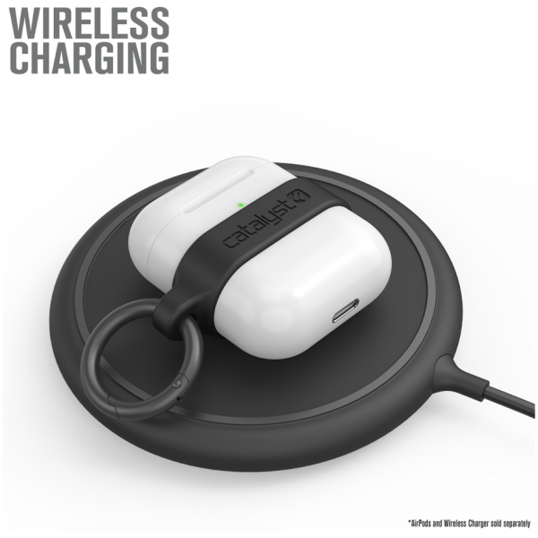 Чехол с карабином Catalyst Minimalist Case для AirPods 1&2, цвет Черный