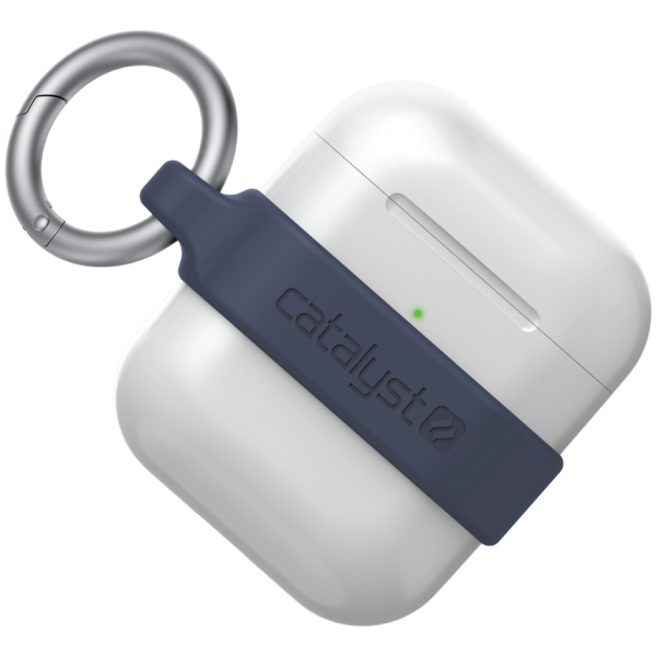 Чехол с карабином Catalyst Minimalist Case для AirPods 1&2, цвет Темно-синий