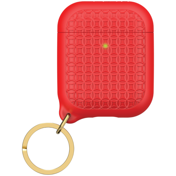 Чехол с карабином Catalyst Keyring Case для AirPods 1&2, цвет Красный