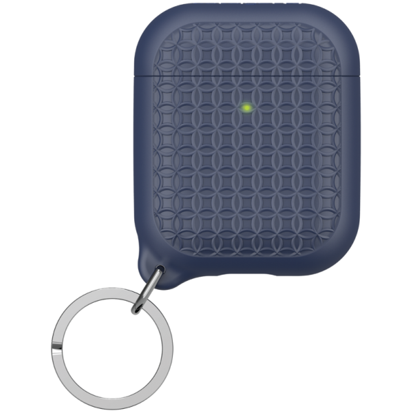 Чехол с карабином Catalyst Keyring Case для AirPods 1&2, цвет Темно-синий