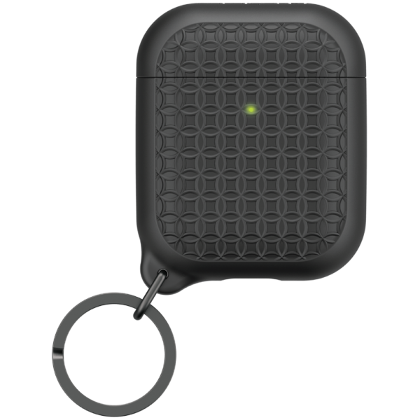 Чехол с карабином Catalyst Keyring Case для AirPods 1&2, цвет Черный