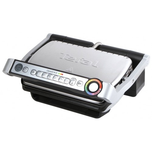 Гриль Tefal Optigrill+ GC712, стальной