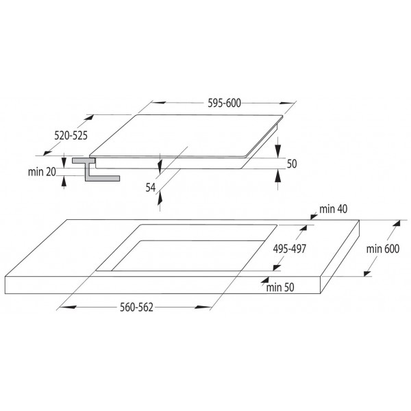 Индукционная варочная панель Gorenje IT643BSC, черный