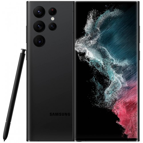 Смартфон Samsung Galaxy S22 Ultra (SM-S908E) 12/256 ГБ, черный фантом