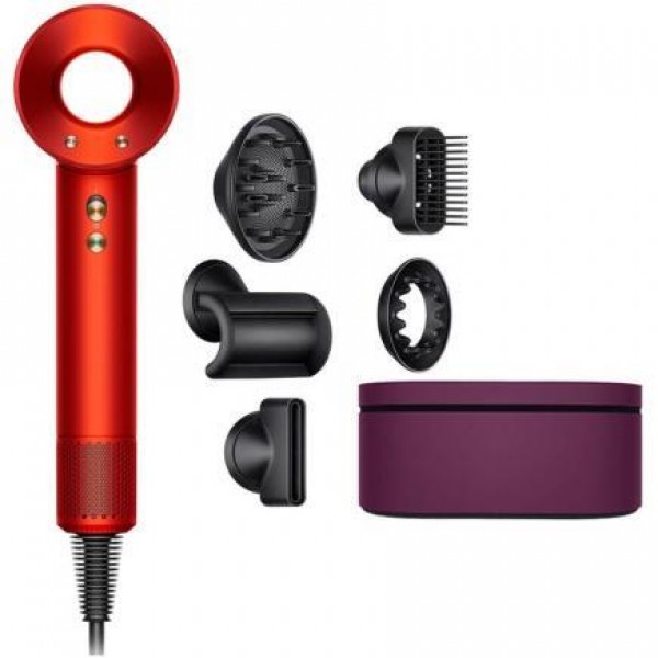 Фен Dyson Supersonic HD07 с кейсом для хранения, AE, topaz/orange