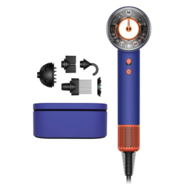 Фен Dyson Supersonic Nural HD16 с кейсом, vinca blue/topaz, cиний/топаз, KR