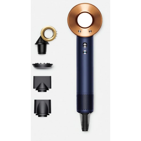 Фен Dyson Supersonic HD15, синий/медь (prussian blue/cooper), без кейса, наша вилка