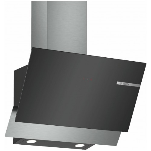 Наклонная вытяжка Bosch DWK 65 AD 60 R, цвет корпуса черный, цвет окантовки/панели черный