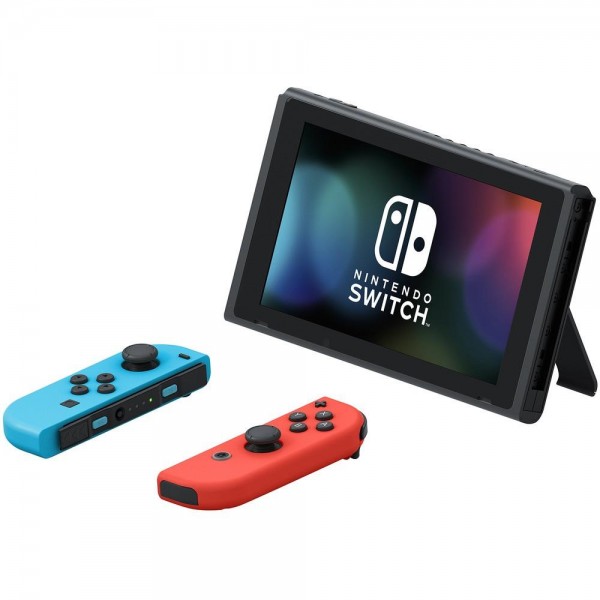 Игровая приставка Nintendo Switch 32Gb Rev.2 (Extended Battery Ver), Неоновый синий/неоновый красный