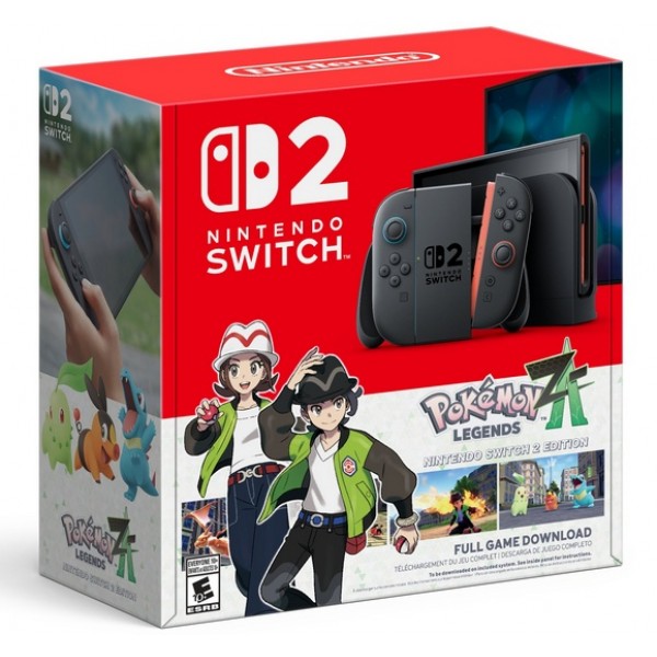 Игровая приставка Nintendo Switch 2 + игра Pokémon Legends Black, черный