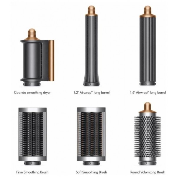 Фен-стайлер Dyson Airwrap Complete Long HS05 в цветах берлинская лазурь и медный