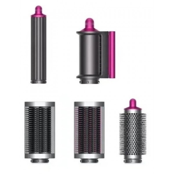 Фен-стайлер Dyson Airwrap Complete Long HS05, фуксия/яркий никель
