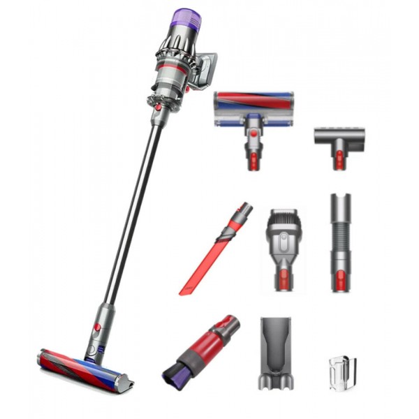Пылесос Dyson V10 SV18 Digital slim Flaffy, nickel/nickel
