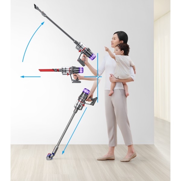 Пылесос Dyson V10 SV18 Digital slim Flaffy, nickel/nickel