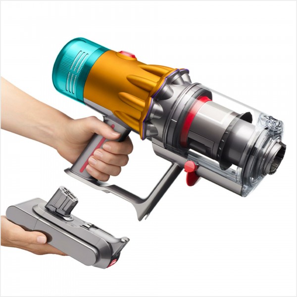 Пылесос Dyson V12s Detect slim submarine (SV46) HEPA, yellow/nickel