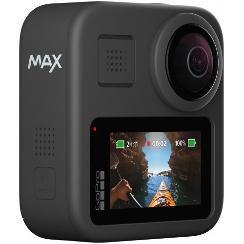 Экшн-камера GoPro MAX (CHDHZ-201-RW/CHDHZ-202-RX), 16.6МП, 4992x2496, черный