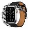 Умные часы Apple Watch Series 8 45mm Steel Case, Silver Stainless with H Diagonal Single Tour, Gris Meyer Hermes GPS + Cellular