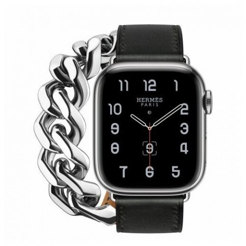 Умные часы Apple Watch Series 8 45mm Steel Case, Silver Stainless with H Diagonal Single Tour, Gris Meyer Hermes GPS + Cellular