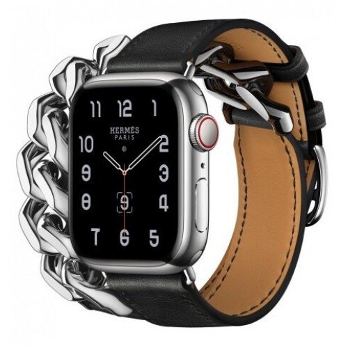Умные часы Apple Watch Series 8 41 мм Steel Case, Stainless with Gourmette Metal Double Tour, Noir Hermes GPS + Cellular