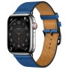 Умные часы Apple Watch Series 8 45mm Steel Case, Silver Stainless with H Diagonal Single Tour, Bleu de France Hermes GPS + Cellular