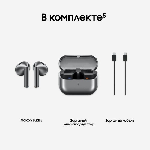 Беспроводные наушники Samsung Galaxy Buds 3, серебряный 