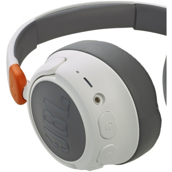 Беспроводные наушники JBL Junior 470NC в белом цвете: комфорт и качество звука для детей