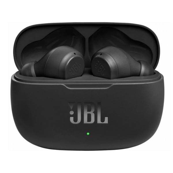 Беспроводные наушники JBL Wave 200 в черном цвете - идеальный звук без проводов
