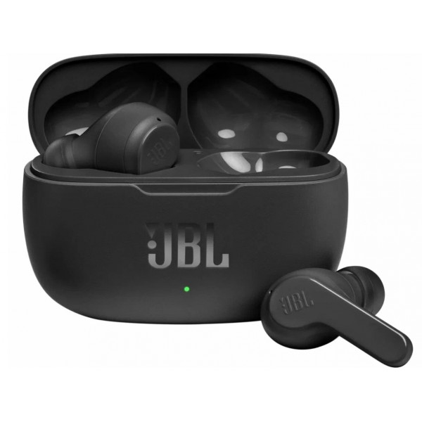 Беспроводные наушники JBL Wave 200 в черном цвете - идеальный звук без проводов