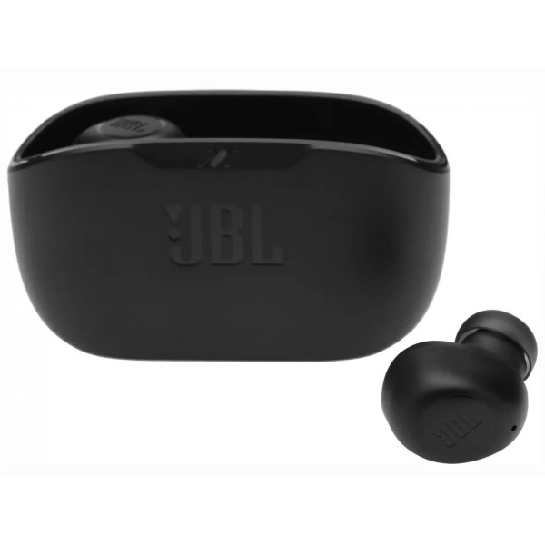 Беспроводные наушники JBL Wave Buds в черном цвете: качество звука без проводов