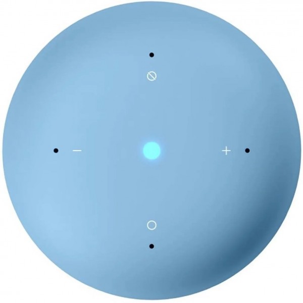 Умная колонка VK Капсула Нео, 5 Вт, Bluetooth, Wi-Fi, голосовой помощник Маруся, голубой