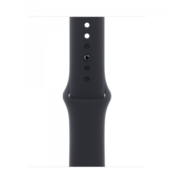 Apple Watch S9 41mm: Графитовый стальной корпус с черным спортивным ремешком S/M