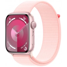 Apple Watch S9 GPS + Cellular 45mm Pink Aluminum Case with Light Pink Sport Loop