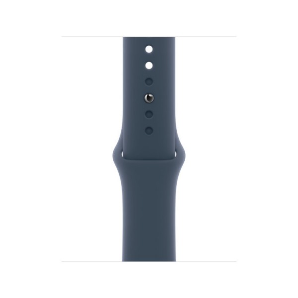 Apple Watch S9 41mm: Серебряный сталевый корпус с синей спортивной лентой S/M