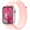 Apple Watch  S9 41mm Pink Aluminum Case with Light Pink Sport Loop (MR953)