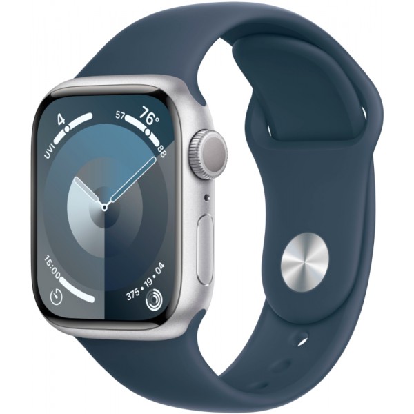 Apple Watch S9 45mm Silver Aluminium/White M/L