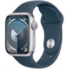 Apple Watch S9 45mm Silver Aluminium/White S/M