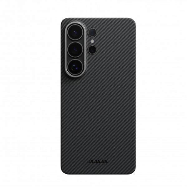 Чехол Pitaka Edge (Ultra-Slim) Case для Samsung S26, черный/серый (600D Black/Grey (Twill)), черный (KS2601)