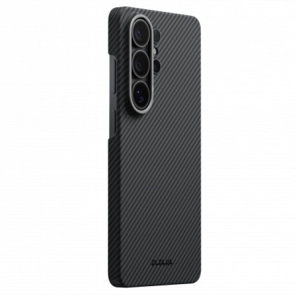 Чехол Pitaka Edge (Ultra-Slim) Case для Samsung S26 Plus, черный/серый (600D Black/Grey (Twill)), черный (KS2601S)