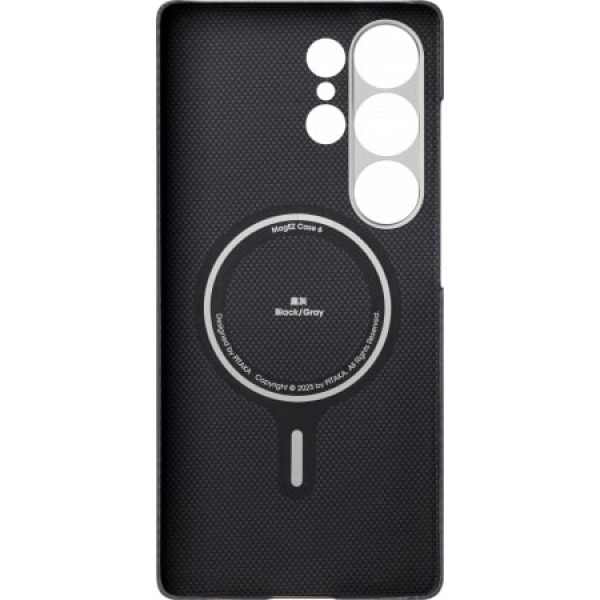 Чехол Pitaka Ultra-Slim для Samsung Galaxy S25 Ultra, черный/серый (KS2501U)