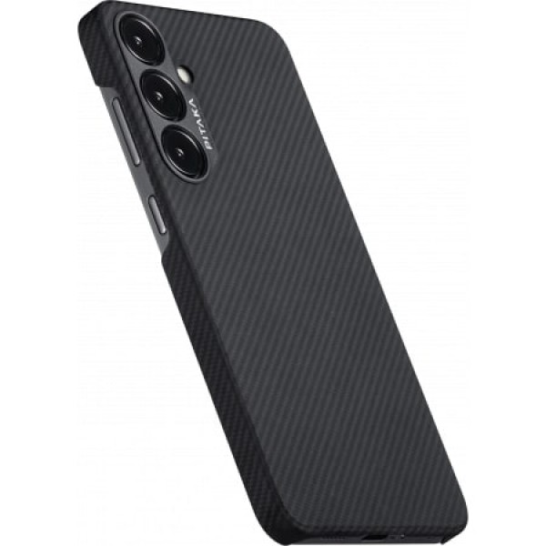 Чехол Pitaka MagEZ Case 4 для Samsung S24 Plus, черный/серый (Black/Grey Twill) (KS2401S)