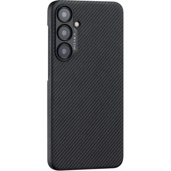 Чехол Pitaka MagEZ Case 4 для Samsung S24 Plus, черный/серый (Black/Grey Twill) (KS2401S)