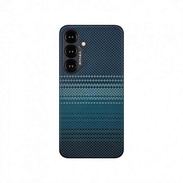 Чехол PITAKA Fusion Weaving MagEZ Case 4 для Samsung S24, принт восход луны (Moonrise) (FM2401)