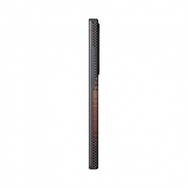 Чехол PITAKA Fusion Weaving MagEZ Case 4 для Samsung S24 U, принт закат (Sunset) (FS2401U)